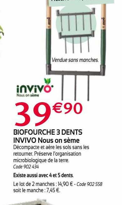 bio fourche 3 dents invivo nous on sème