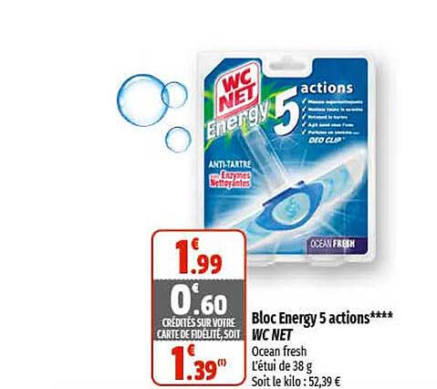bloc energy 5 actions wc net