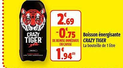 boisson énergisante crazy tiger