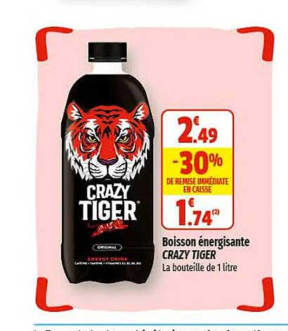 boisson énergisante crazy tiger