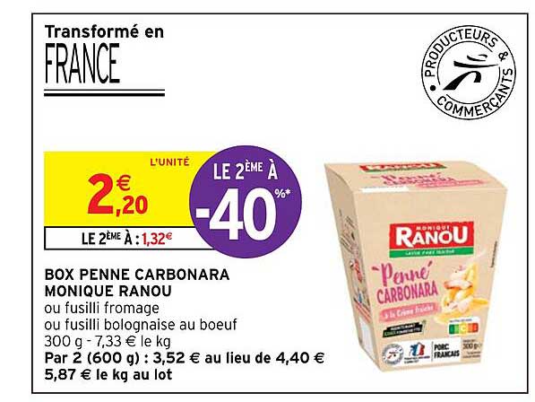 box penne carbonara monique ranou