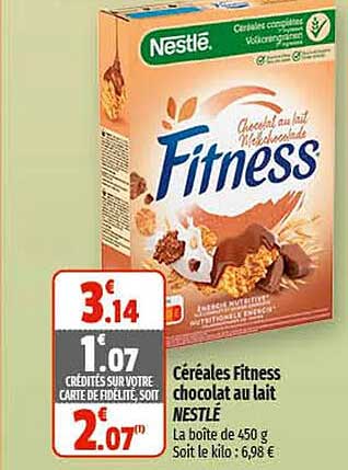 Céréales Fitness Chocolat Au Lait Nestlé