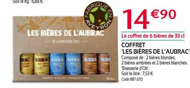 coffret 'les bières de l'aubrac'