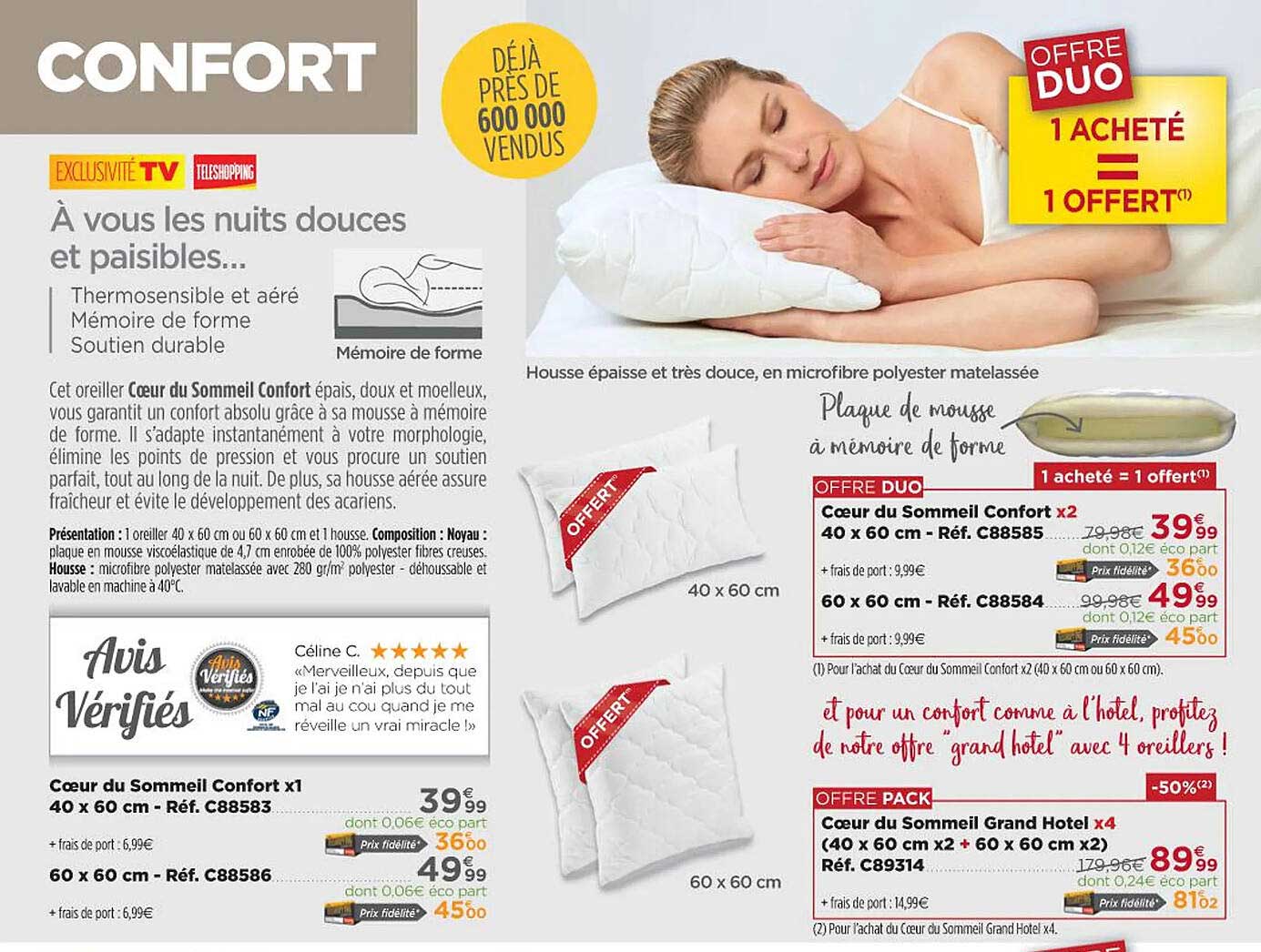 cœur du sommeil confort