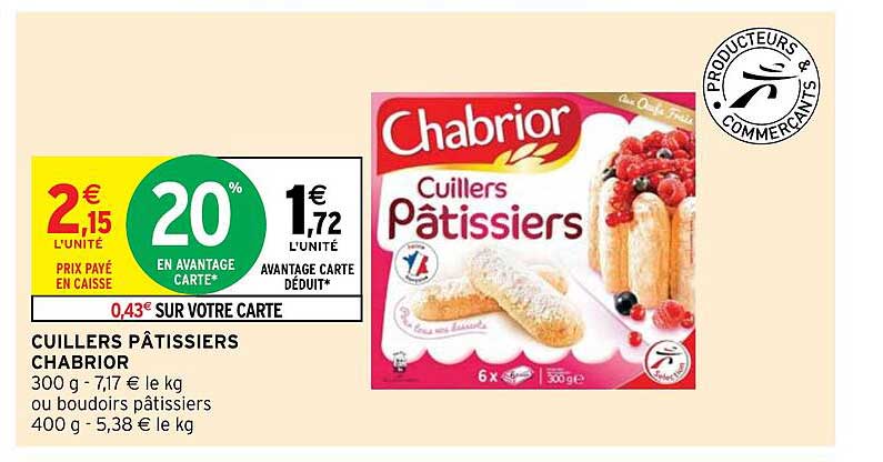 cuillers pâtissiers chabrior