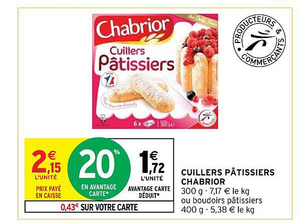 cuillers pâtissiers chabrior