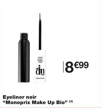 eyeliner noir "monoprix make up bio"