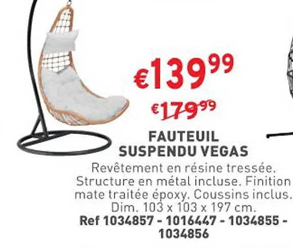 fauteuil suspendu vegas