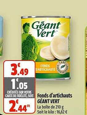 Fonds D'artichauts Géant Vert