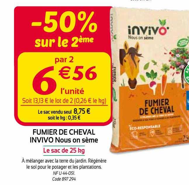 fumier de cheval invivo nous on sème