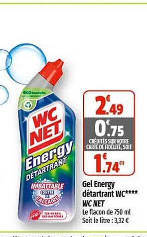 Gel Energy Détartrant Wc Wc Net