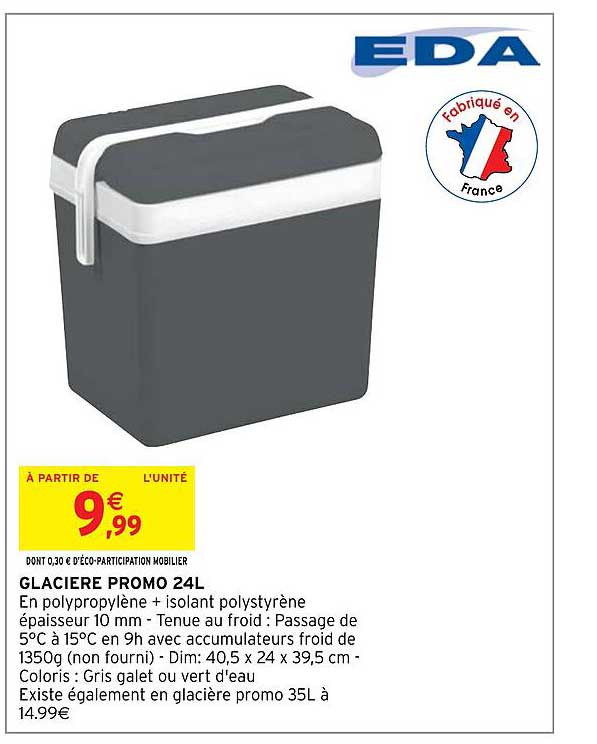Glacière Promo 24l Eda