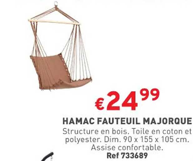 hamac fauteuil majorque