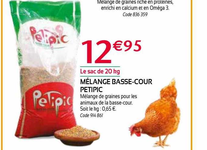 mélange basse-cour petipic