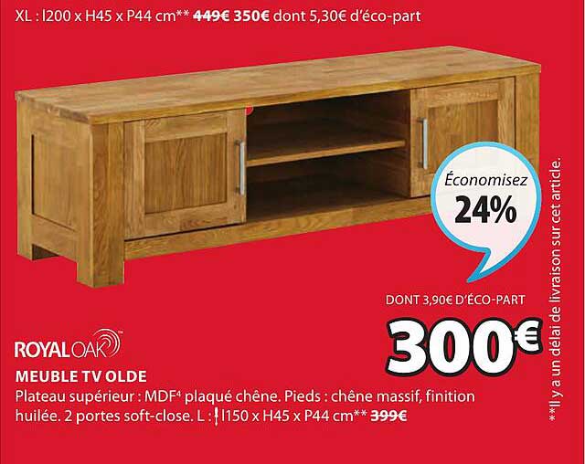 meuble tv olde royaloak