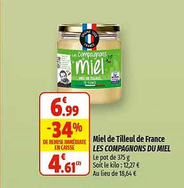 miel de tilleul de france les compagnons du miel