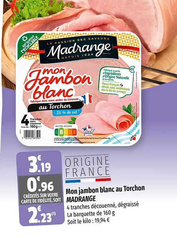 mon jambon blanc au torchon madrange
