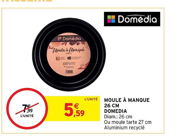 moule à manque 26 cm domédia