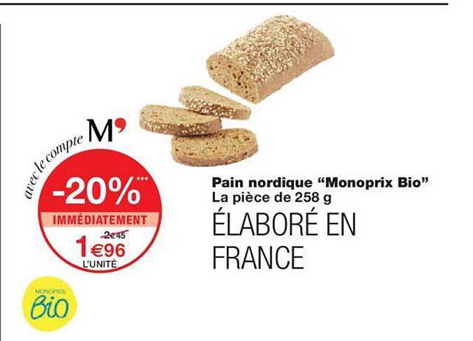 Pain Nordique "monoprix Bio"