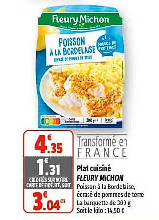 plat cuisiné fleury michon