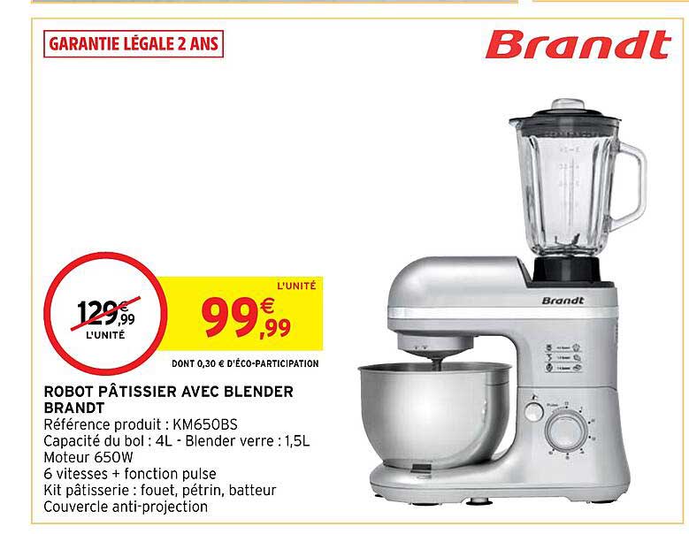 Robot Pâtissier Avec Blender Brandt