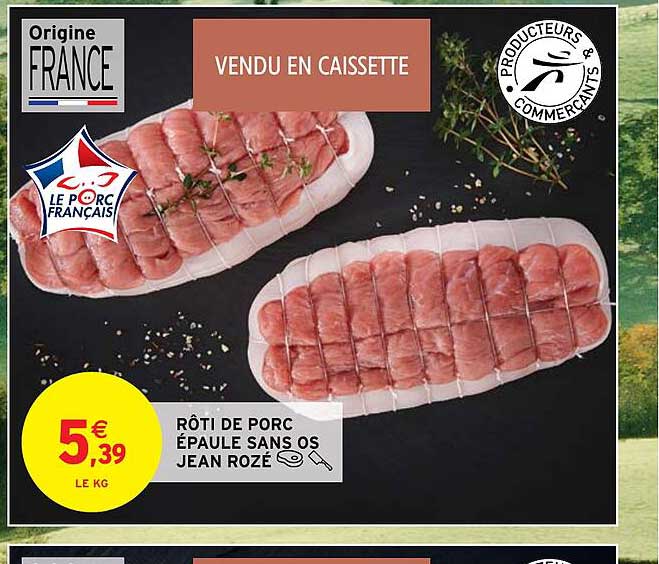 rôti de porc épaule sans os jean rozé