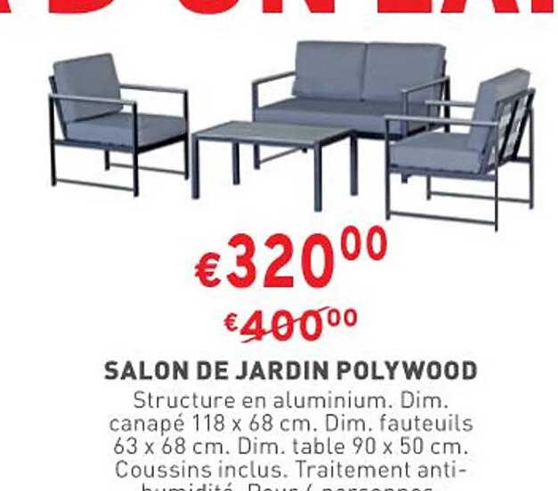 salon de jardin polywood