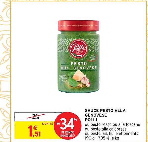 sauce pesto alla genovese polli