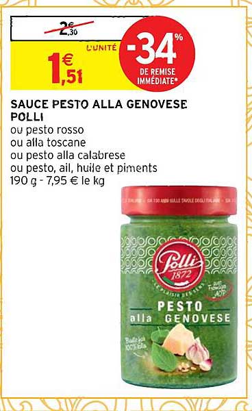 sauce pesto alla genovèse polli