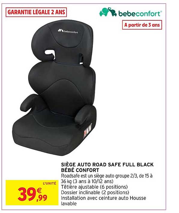 siège auto road safe full black bébé confort