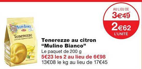 tenerezze au citron "mulino bianco"