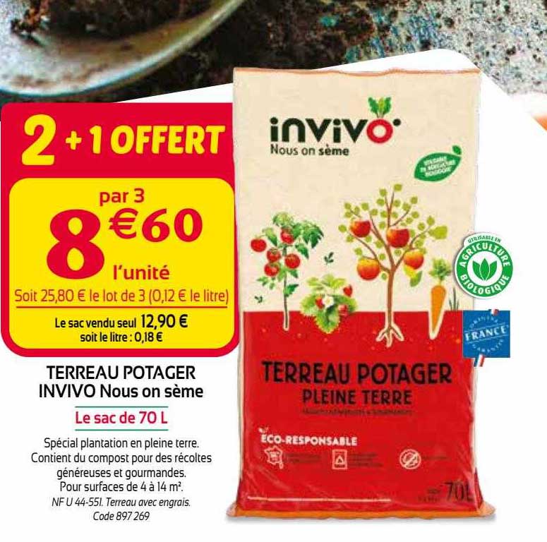 terreau potager invivo nous on sème