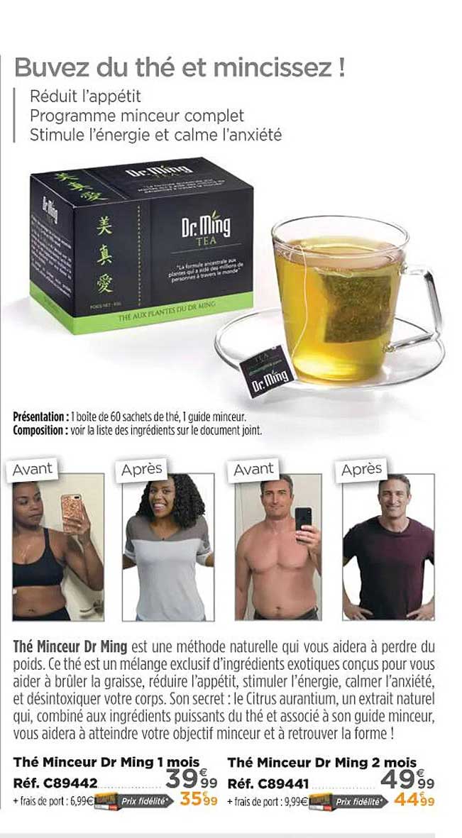 thé minceur dr ming