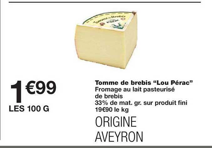 tomme de brebis "lou pérac"