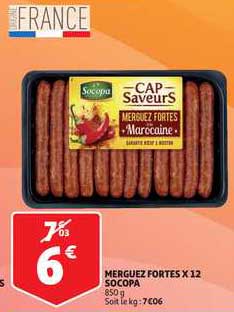 merguez fortes x 12 socopa