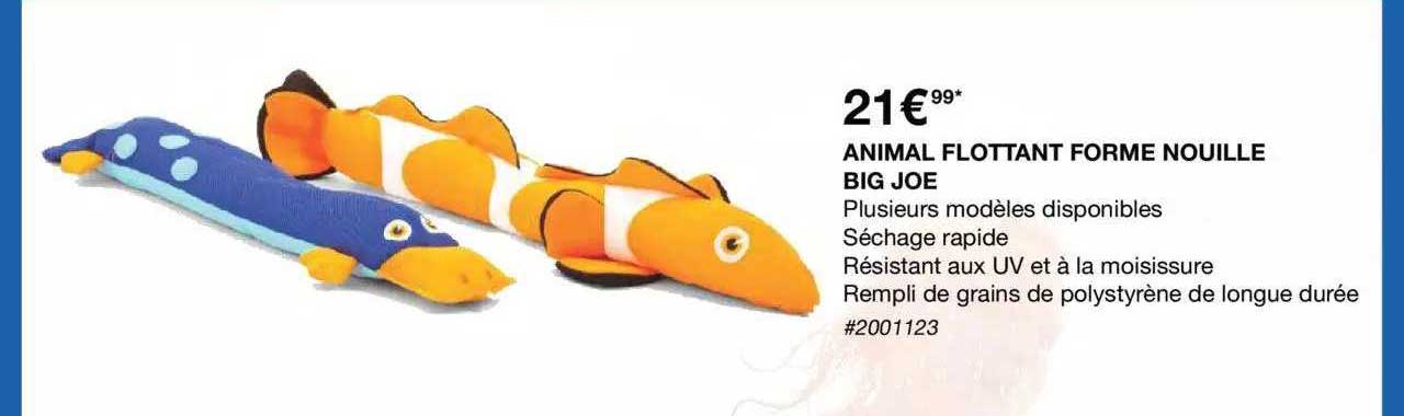 animal flottant forme nouille big joe