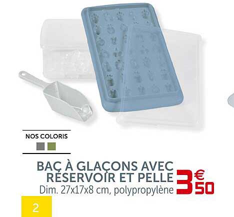 Bac à Glaçons Avec Réservoir Et Pelle