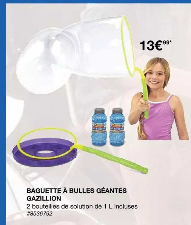 baguette à bulles géantes gazillion