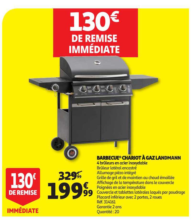 barbecue chariot a gaz landmann