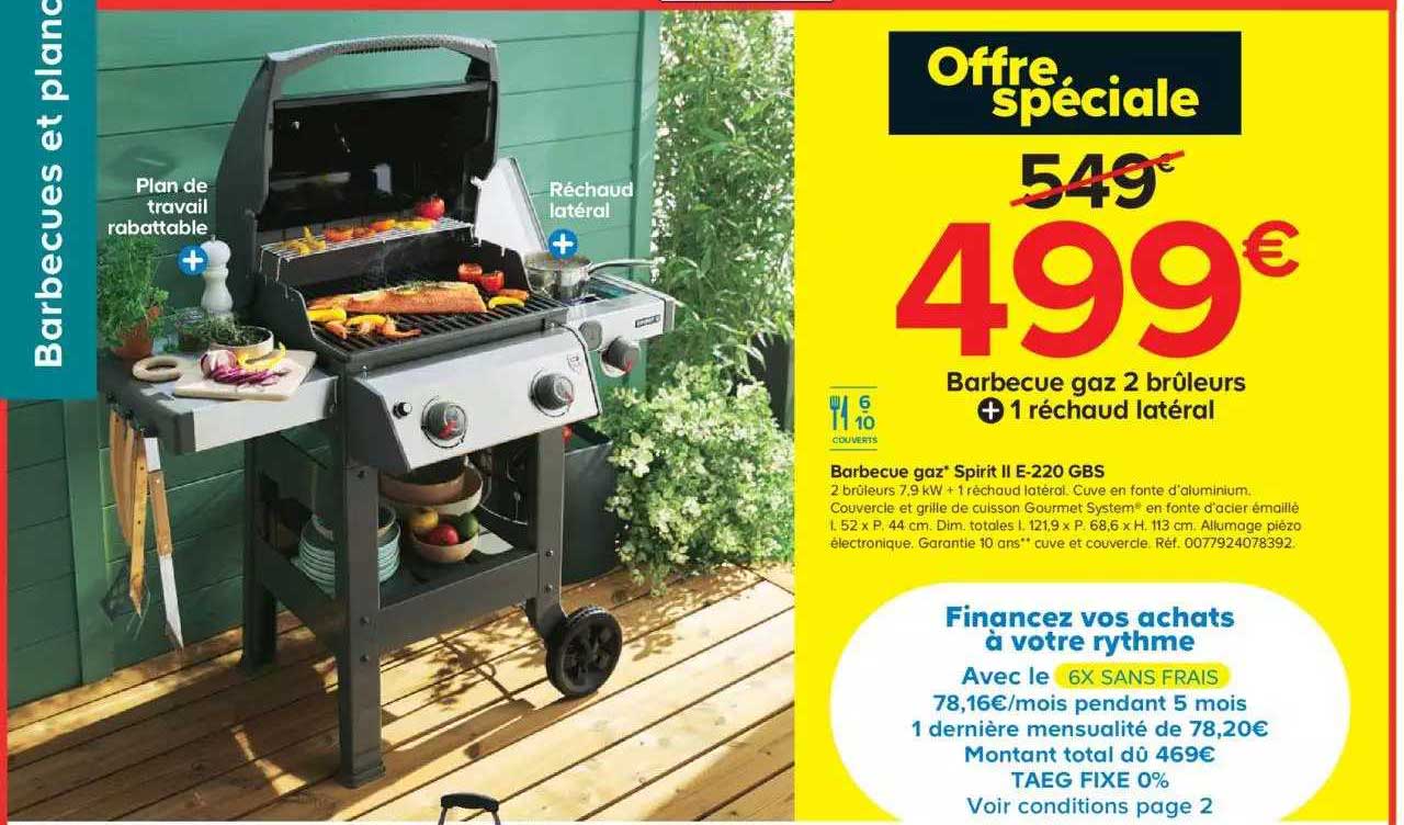 Barbecue Gaz Spirit Ii E-220 Gbs