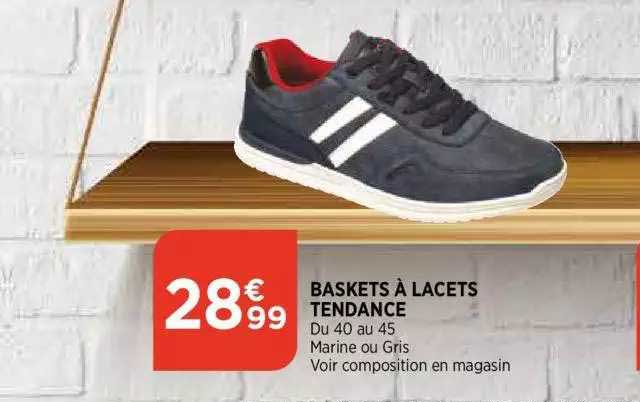 baskets a lacets tendance