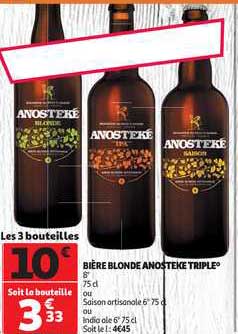 Biere Blonde Anosteke Triple