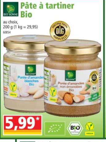 biio sonne pâte à tartiner biio