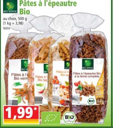 Bio Sonne Pâtes à L'épeautre Bio