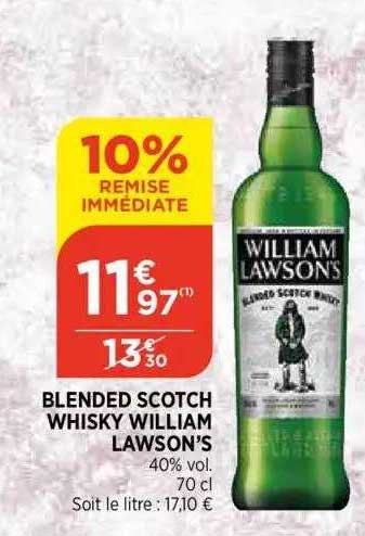 blended scotch whisky william lawson's