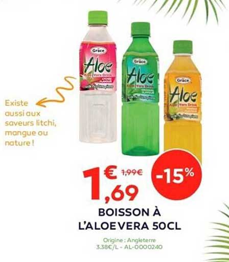 boisson a l'aloe vera 50cl