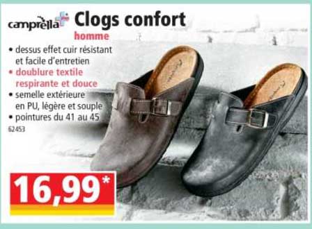 camprella clogs confort homme