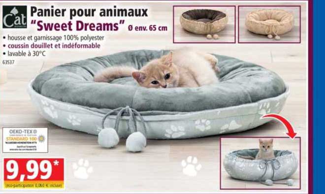 cat panier pour animaux "sweet dreams"