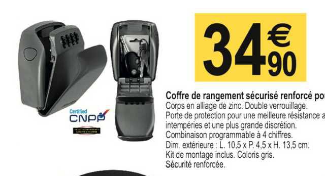 Coffre De Rangement Securise Renforce