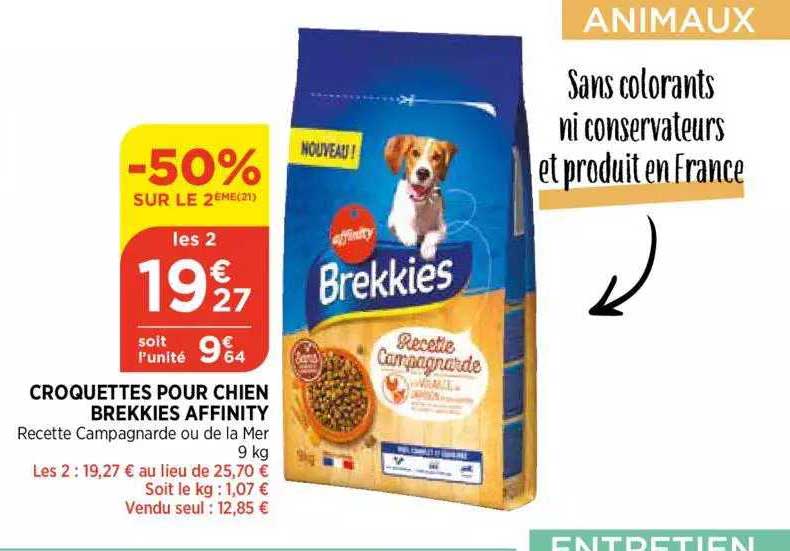croquettes pour chien brekkies affinity